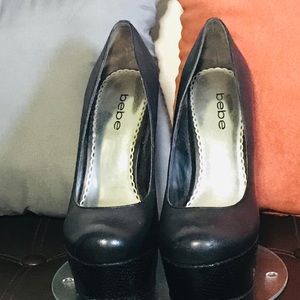 Black Bebe pumps